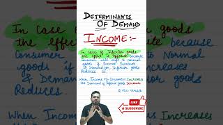 INCOME EFFECT I DETERMINANTS OF DEMAND  CLASS 11 MICRO  THEORY OF DEMAND I SANYAM BHAYANA [upl. by Bay]