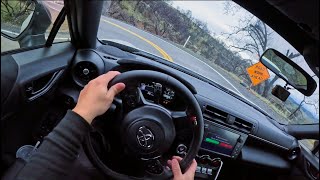 Toyota GR86 POV  Wet Touge mountain run [upl. by Gregorius639]