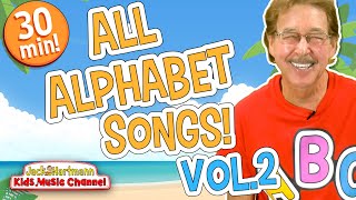 All ALPHABET Songs Vol 2  30 Minutes of Alphabet Songs for Kids  Jack Hartmann [upl. by Yelsa934]