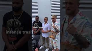 Heartwarming moment at Jake Paul vs Tyron Woodley event shorts [upl. by Anaes]