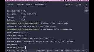 How to add a user on Ubuntu Linux with superuser permissions [upl. by Stoll]