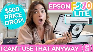 Epson F570 Lite Sublimation Printer  Heres My Take Like Seriously [upl. by Howlan]