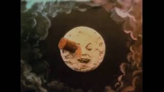 Remastered A Trip to the Moon by the magician Georges Méliès 1902  scene1 [upl. by Athalie]