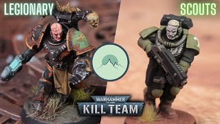 SCOUT SQUAD vs LEGIONARY Kill Team Battle Report [upl. by Ennaear]