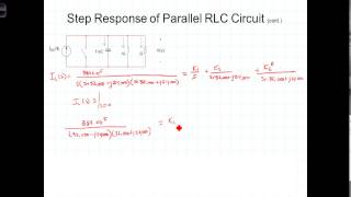 L13 3 2 Step Response Parallel RLC [upl. by Limhaj117]