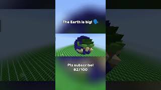 True scale of minecraft worlds subscribe like share comment [upl. by Aramaj81]