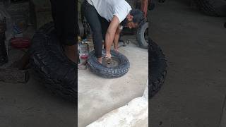 new tyre fit tubelesscar tyre tires tubelessshortvideo ytshorts [upl. by Ramuk]