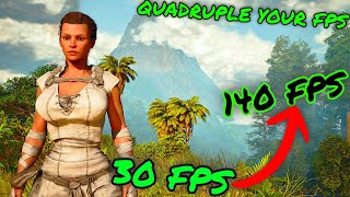 How to get 140 FPS in Ark Survival Ascended Quadruple FPS Tricks in ASA [upl. by Enyawad]