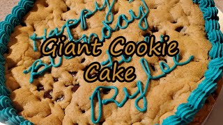 Quick and Easy Giant Cookie Cake [upl. by Hsitirb912]