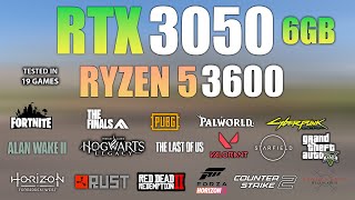 RTX 3050 6GB  Ryzen 5 3600  Test in 19 Games  RTX 3050 6GB Gaming [upl. by Notsa836]