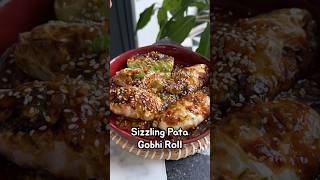 Sizzling Patta Gobhi Rolls Indian Noodles Cabbage Roll shorts [upl. by Annaiek]