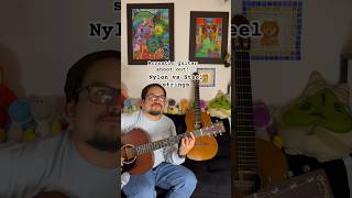 Nylon vs steel string guitar guitarra [upl. by Ilellan]