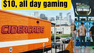 Cidercade Arcade Houston is a family friendly NerdBar [upl. by Mizuki]