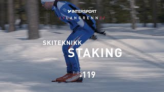 Tips 119 – Langrenn – Skiteknikk Staking [upl. by Ocimad]