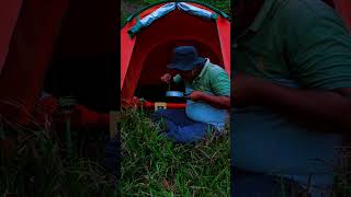 Solo camping heavy rain and storms sleeping in a tent is very comfortable and relaxing asmr [upl. by Nyliuqcaj]