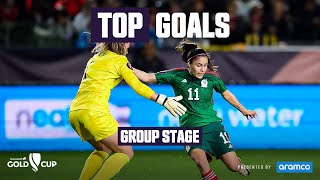 W Gold Cup  Top Goals Group Stage  Presented by Aramco [upl. by Hachmann]