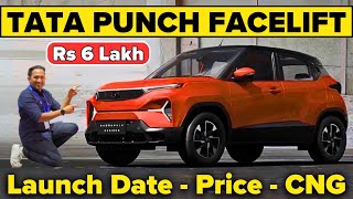 2024 Tata Punch Facelift Latest Details  Price  Launch Date  Safety  CNG 🔥 Hyundai Exter Rival [upl. by Lovato]