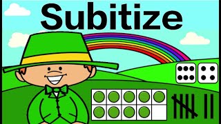 Subitize to Ten St Patricks Day Fun Run Math Brain Break [upl. by Eedrahs]