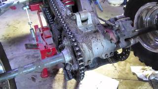 Honda trx450 engine removal tutorial part 2 [upl. by Lika]