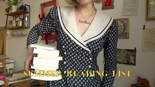 my summer reading list amp chatty book haul [upl. by Inaluiak969]