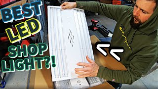 BEST LED SHOP LIGHTS HyperLite High Bay Lights INSTALL  REVIEW [upl. by Oira]