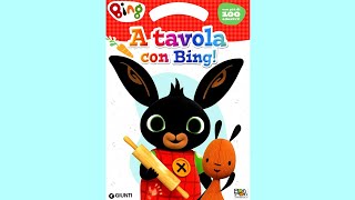 Bing A tavola con Bing Libro gioco con più di 100 adesivi  libro per bambini [upl. by Idnil]