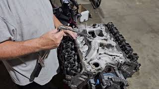 460 engine intake manifold installation [upl. by Falzetta]