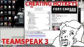 How to set up Hotkeys for Teamspeak 3  Fort Carson Roleplay [upl. by Ahsikal]