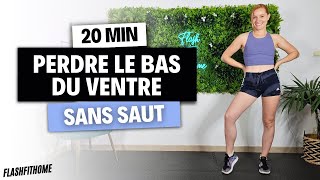 HIIT pour PERDRE LE GRAS DU BAS DU VENTRE en 20 MIN 🔥 SANS SAUT ✅ Marine BIREN  FlashFitHome [upl. by Arak]