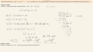 Matura rozszerzona  kurs  pierwiastki całkowite wielomianów [upl. by Lenahtan]