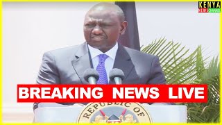 LIVE  Ruto BIG ANNOUNCEMENT from State House today [upl. by Jaqitsch]