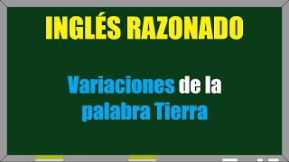 Variaciones de la palabra Tierra [upl. by Burkley]