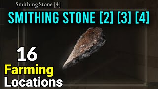 Smithing Stone 2 3 4  16 Farming Locations Early Game  Elden Ring [upl. by Buatti]