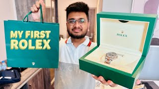 My First Luxury Watch  Rolex DateJust Unboxing [upl. by Nyrb]