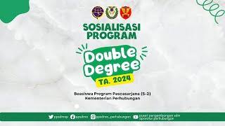 Sosialisasi Beasiswa Program Pascasarjana S2 Double Degree Tahun 2024 [upl. by Jeffries]