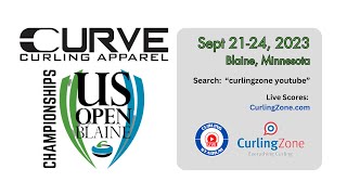 Korey Dropkin vs Austin Kadlec  Draw 1  CURVE US Open of Curling  Championships [upl. by Enyrhtac]