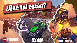 Los nuevos MODOS de Fortnite  LEGO  Rocket Racing  Festival  Opinión [upl. by Goulden]