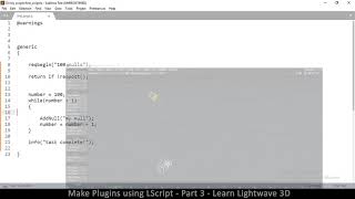 LScript Tutorial  Part 3  Loops  How to make plugins for lightwave 3D [upl. by Sharl]