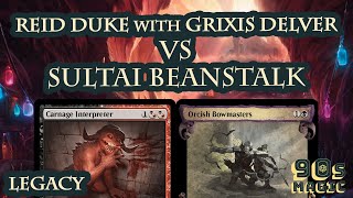 Reid Duke Grixis Delver vs Sultai Beanstalk 2000 Legacy [upl. by Ssac]