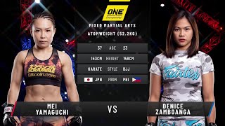 Denice Zamboanga vs Mei Yamaguchi  Full Fight Replay [upl. by Osbert]