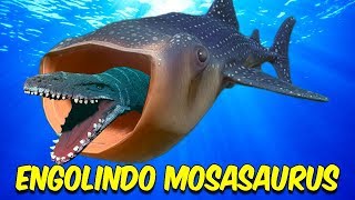 TUBARÃO BALEIA ENGOLE UM MOSASAURUS  Feed and Grow Fish [upl. by Consuelo]