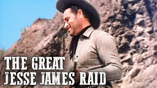 The Great Jesse James Raid  Western Movie [upl. by Ennairek]