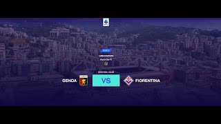 LIVE Genoa vs Fiorentina Serie A 2425 Full Match  Video Game Simulation [upl. by Gilemette]