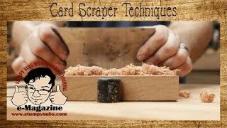 Easy cardcabinet scraper tips and techniques for woodworkers [upl. by Suhcnip]