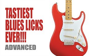 Tastiest Blues Licks Ever Advanced  with Tabs [upl. by Nosirrah]