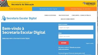 Tutorial de cadastroacesso Secretária Escolar Digital  responsáveis [upl. by Dam836]