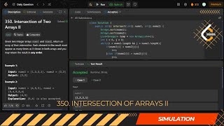 LEETCODE DAILY QUESTION 350  Intersection of Two Arrays II  Is Kabir Coding coding programming [upl. by Nylirehc]