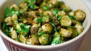 How to make Roasted Brussel Sprouts Recipe 112510  36 [upl. by Suhcnip]