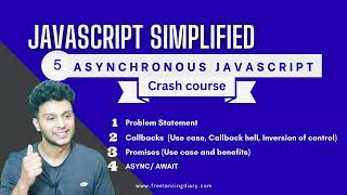 Asynchronous programming crash course in JavaScript  Callbacks Promises amp Async Await in 13 min [upl. by Plafker]