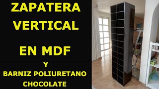 ZAPATERA VERTICAL EN MDF PARA 24 PARES economic y sencilla [upl. by Enilec]